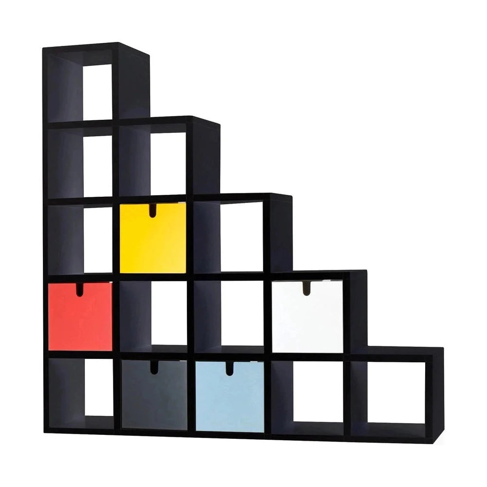 [product_category]-Kartell Polvara Bookcase Ladder, Black-Kartell-8058967200300-0476709-KAR-1