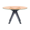 Kartell Sir Gio Table Round, Fume/Pink