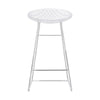 Kartell Smatrik Stool, Crystal/Chrome