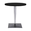 Kartell Top Top Table Round se čtvercovou základnou ⌀70 cm, černá