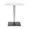 Kartell Top Top Table Square s čtvercovou základnou 60x60 cm, bílá