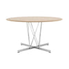 Kartell Viscount of Wood Table Round, popel/chrom