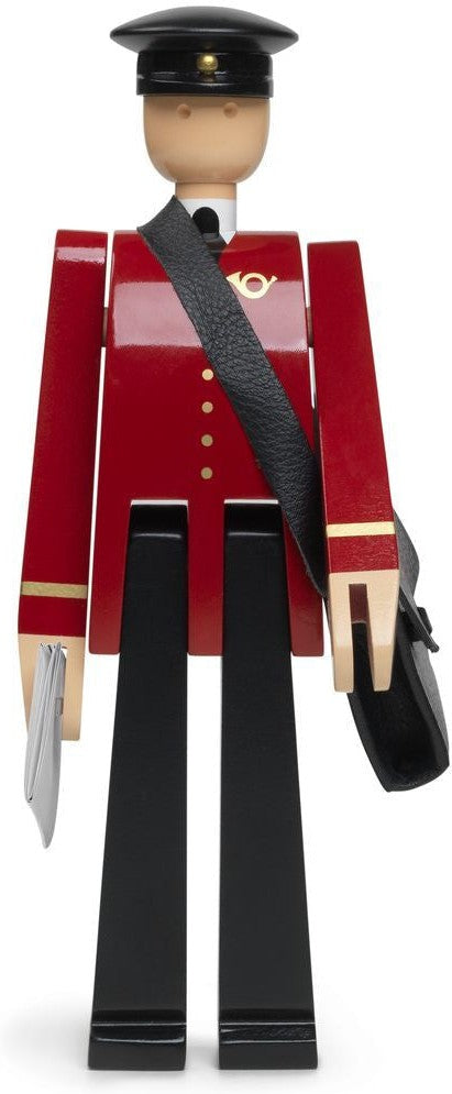 [product_category]-Kay Bojesen Postman H20 Cm Black/Red-Kay Bojesen-5709513392149-39214-KAY-1