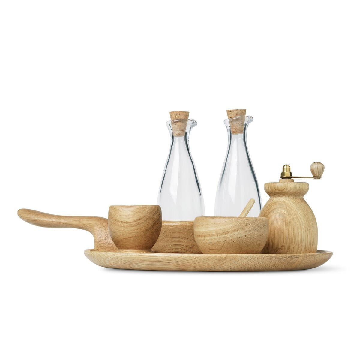 [product_category]-Kay Bojesen Salt Cellar With Spoon ø7 Cm Oak-Kay Bojesen-5709513391210-39121-KAY-6