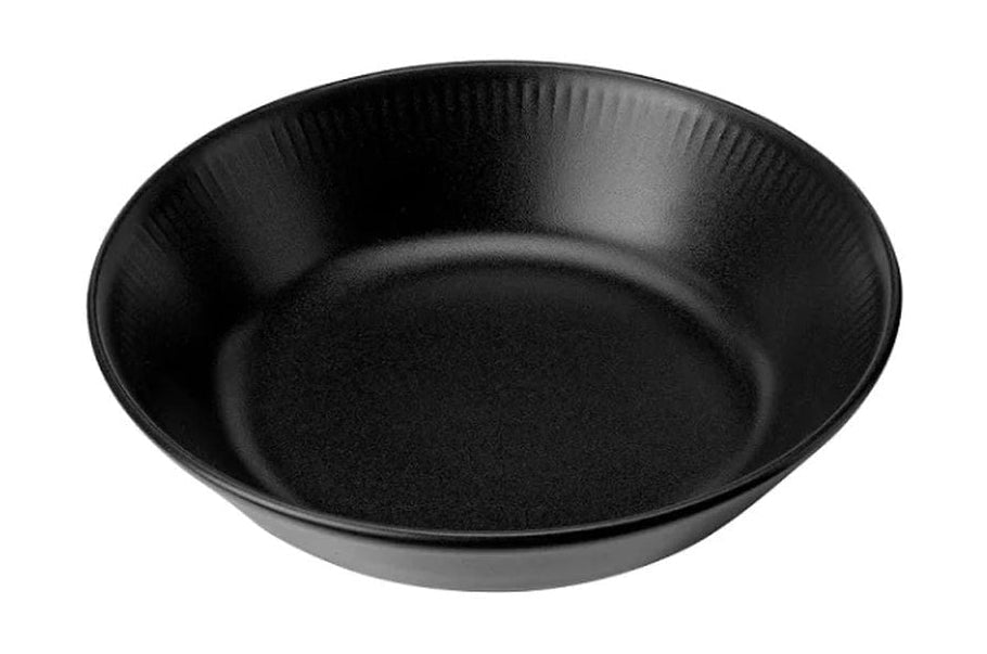 [product_category]-Knabstrup Keramik Plate Deep ø 18 Cm, Black-Knabstrup Keramik-5713959011533-1153-KNA-1