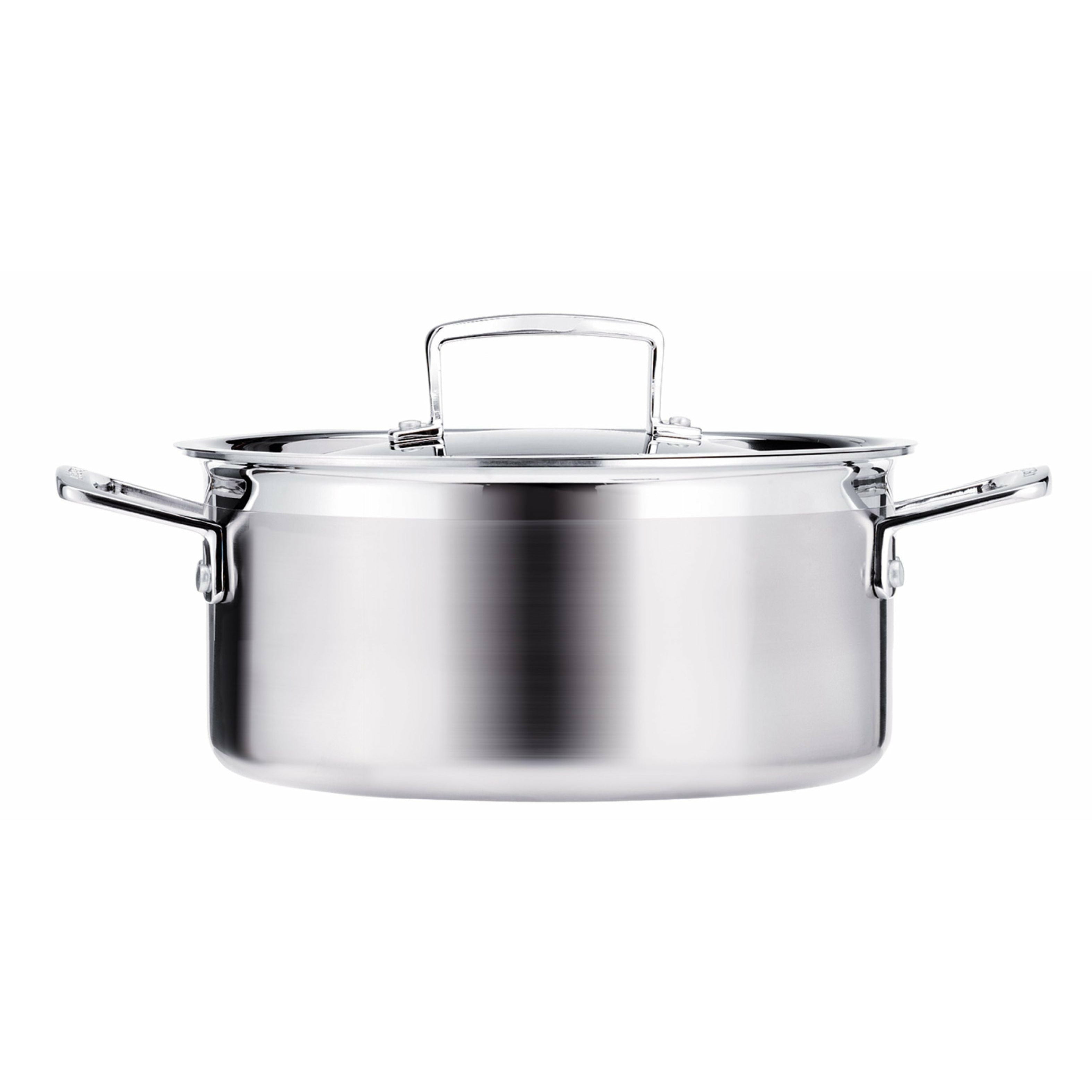 [product_category]-Le Creuset 3 Ply Stainless Steel Casserole With Lid 3 L, 20 Cm-Le Creuset-630870044790-96200720001000-LEC-2