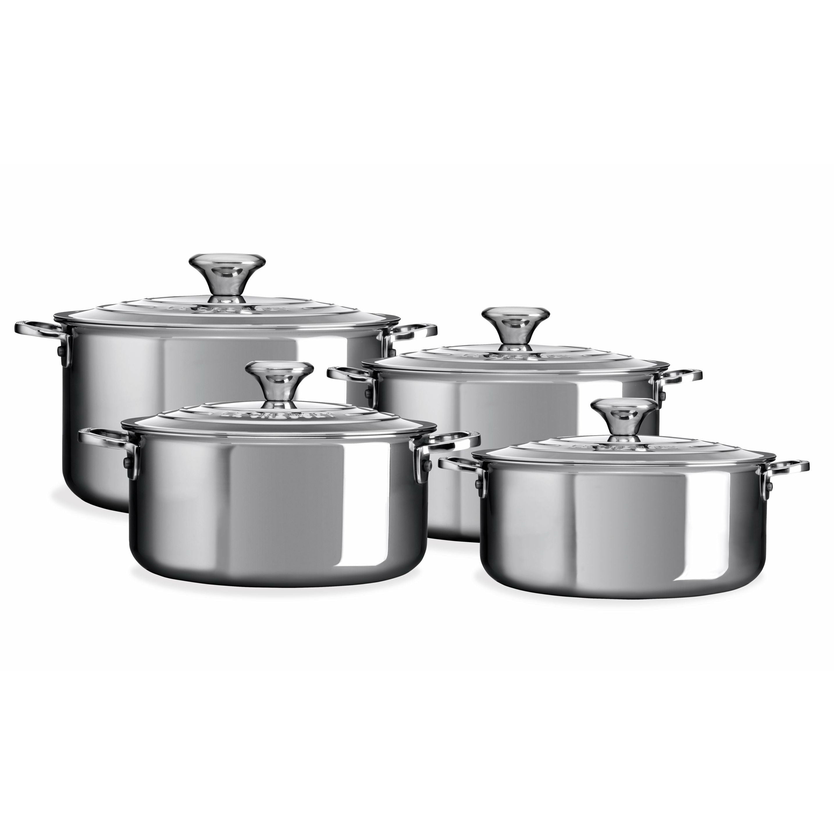 [product_category]-Le Creuset Signature Stainless Steel 4 Piece Cookware Set-Le Creuset-630870189965-96605400000000-LEC-1