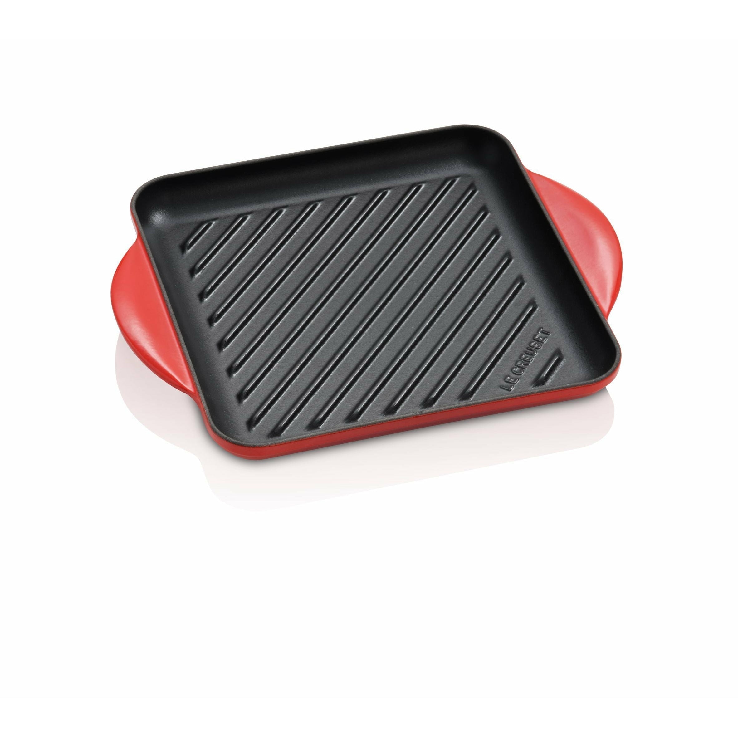 [product_category]-Le Creuset Tradition Square Grill Plate 24 Cm, Cherry Red-Le Creuset-24147305996-20205240600460-LEC-1