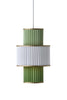  Plivello Suspension Lamp Golden/White/Light Green With 3 Shades (S M S)