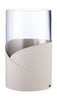 Lind Dna Fold Vase M, Oyster White