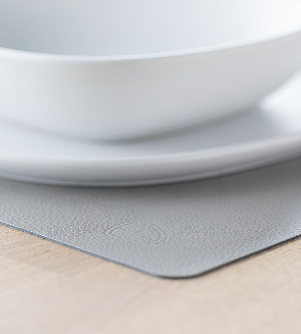 [product_category]-Lind Dna Square Placemat Serene Leather M, Ash Grey-Lind DNA-5711590996653-991489-LIN-5