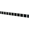 Loca Knax Horizontal Coat Rack 10 Hooks, Oak Black Stains/Grey