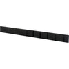 Loca Knax Horizontal Coat Rack 10 Hooks, Soft Black/Black