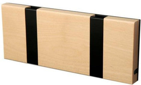 Loca Knax Horizontal Coat Rack 2 Hooks, Birch Oiled/Black