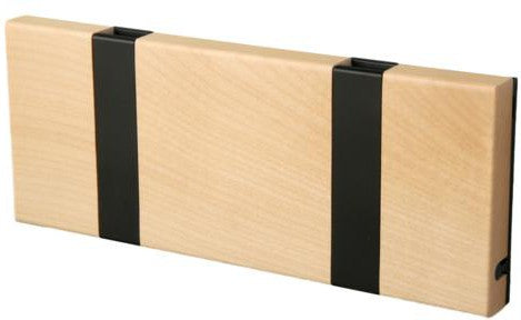 Loca Knax Horizontal Coat Rack 2 Hooks, Maple Soaped/Black