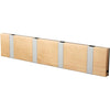 Loca Knax Horizontal Coat Rack 4 Hooks, Birch Oiled/Grey