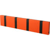 Loca Knax Horizontal Coat Rack 4 Hooks, Hot Orange/Black