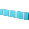 Loca Knax Horizontal Coat Rack 4 Hooks, Turquoise/Grey