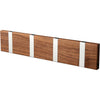 Loca Knax Horizontal Coat Rack 4 Hooks, Walnut/Grey