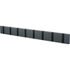 Loca Knax Horizontal Coat Rack 8 Hooks, Anthracite/Black