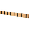 Loca Knax Horizontal Coat Rack 8 Hooks, Birch Soap/Black