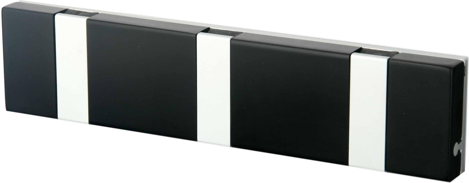 Loca knax lite horizontální stojan na kabáty 3 háčky, Corian Black/Grey