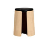 Loca Knax Stool Oak Soap/Black Leather Polštář, velký