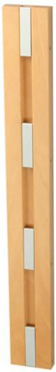 Loca Knax Vertical Clothes Rack, Beech Soaped/Grey