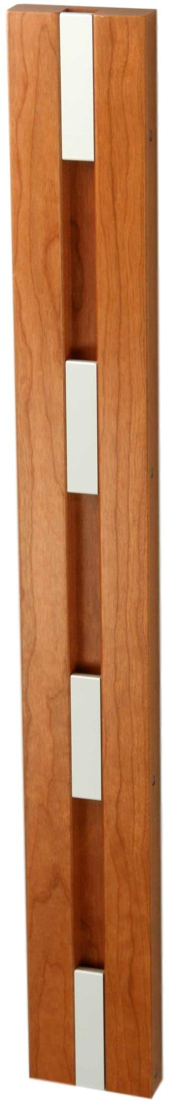 Loca Knax Vertical Coat Rack, Cherry Lacquered/Grey