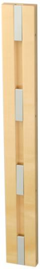 Loca Knax Vertical Coat Rack, Maple Soaped/Grey