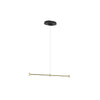  Dependant Suspension System 3 Linear Brass Metallized/Black