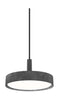  LP Slim Round Suspended Lamp LED 3000 K 13 W Ø25 cm tmavý hliník