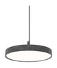  LP Slim Round Suspended Lamp LED 3000 K 25 W Ø44 cm tmavý hliník