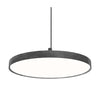  LP Slim Round Suspended Lamp LED 3000 K 53 W Ø68 cm tmavý hliník