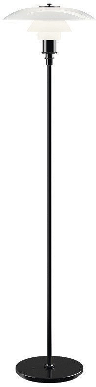 Louis Poulsen Ph 31/2 21/2 Floor Lamp Black Metallized