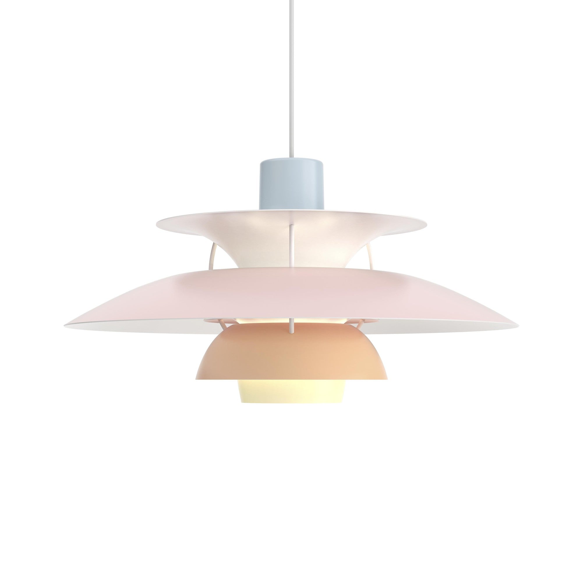 [product_category]-Louis Poulsen Ph 5 Pendant Pastels, Blue/Rose/Peach-Louis Poulsen-5714693153244-5741113060-LOU-1