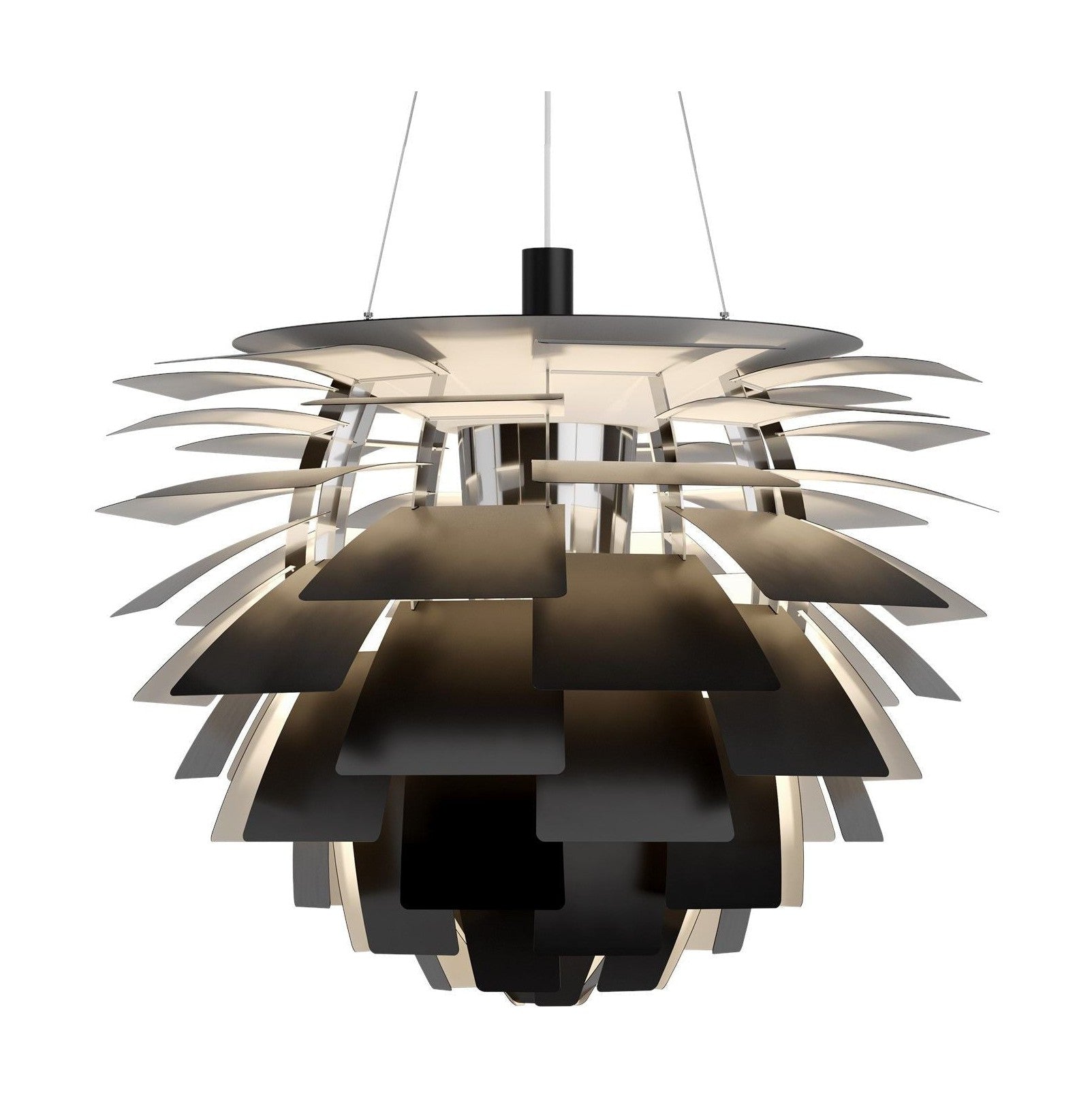 [product_category]-Louis Poulsen Ph Artichoke Pendant 2606 Led 3000 K 96 W Dali ø84 Cm, Black-Louis Poulsen-5714693167524-5741112553-LOU-1