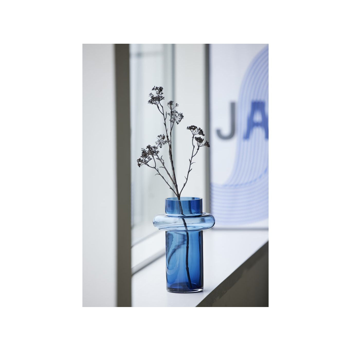 [product_category]-Lyngby Glas Tube Vase H: 25 Cm, Dark Blue-Lyngby Glas-5722000235644-23564-LYN-15