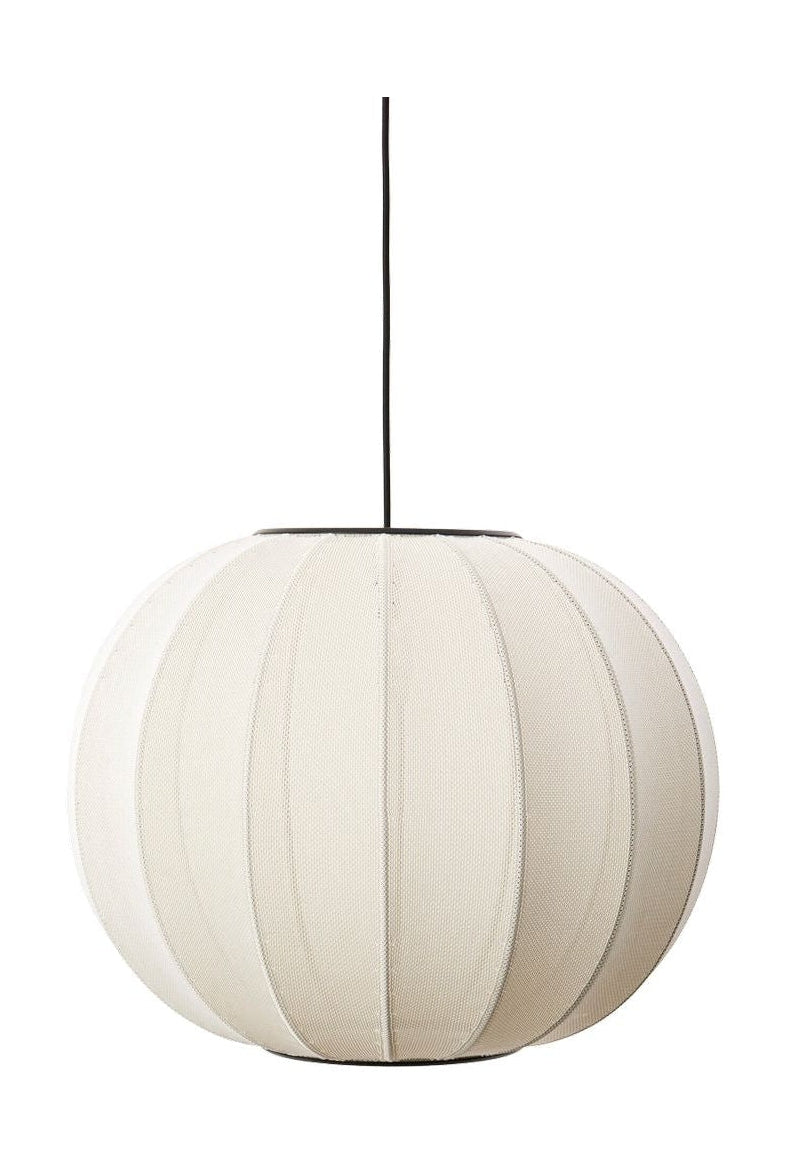 [product_category]-Made By Hand Knit Wit 45 Round Pendant Lamp, Pearl White-Made by Hand-5710780450081-KW45 PW-MAD-1