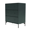 Montana Carry Dresser With Legs, Black Jade/Black