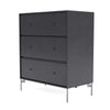 Montana Carry Dresser With Legs, Carbon Black/Matt Chrome