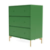 Montana Carry Dresser With Legs, Parsley/Brass