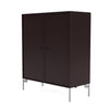 Montana Cover Cabinet With Legs, Balsamic/Matt Chrome