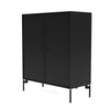 Montana Cover Cabinet With Legs, Black/Black