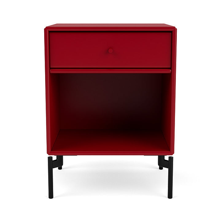 [product_category]-Montana Dream Nightstand With Legs, Beetroot/Black-Montana Furniture-5714322381970-000DREAM-165-03-MON-2