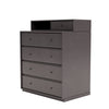 Montana Keep Chest Of Drawers With 3 Cm Plinth, Coffee Brown