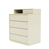 Montana Keep Chest Of Drawers With 3 Cm Plinth, Vanilla White