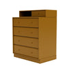 Montana Keep Chest Of Drawers With 7 Cm Plinth, Amber Yellow