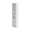 Montana Loom High Bookcase With 3 Cm Plinth, New White