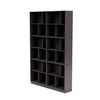 Montana Read Spacious Bookshelf With 7 Cm Plinth, Coffee Brown